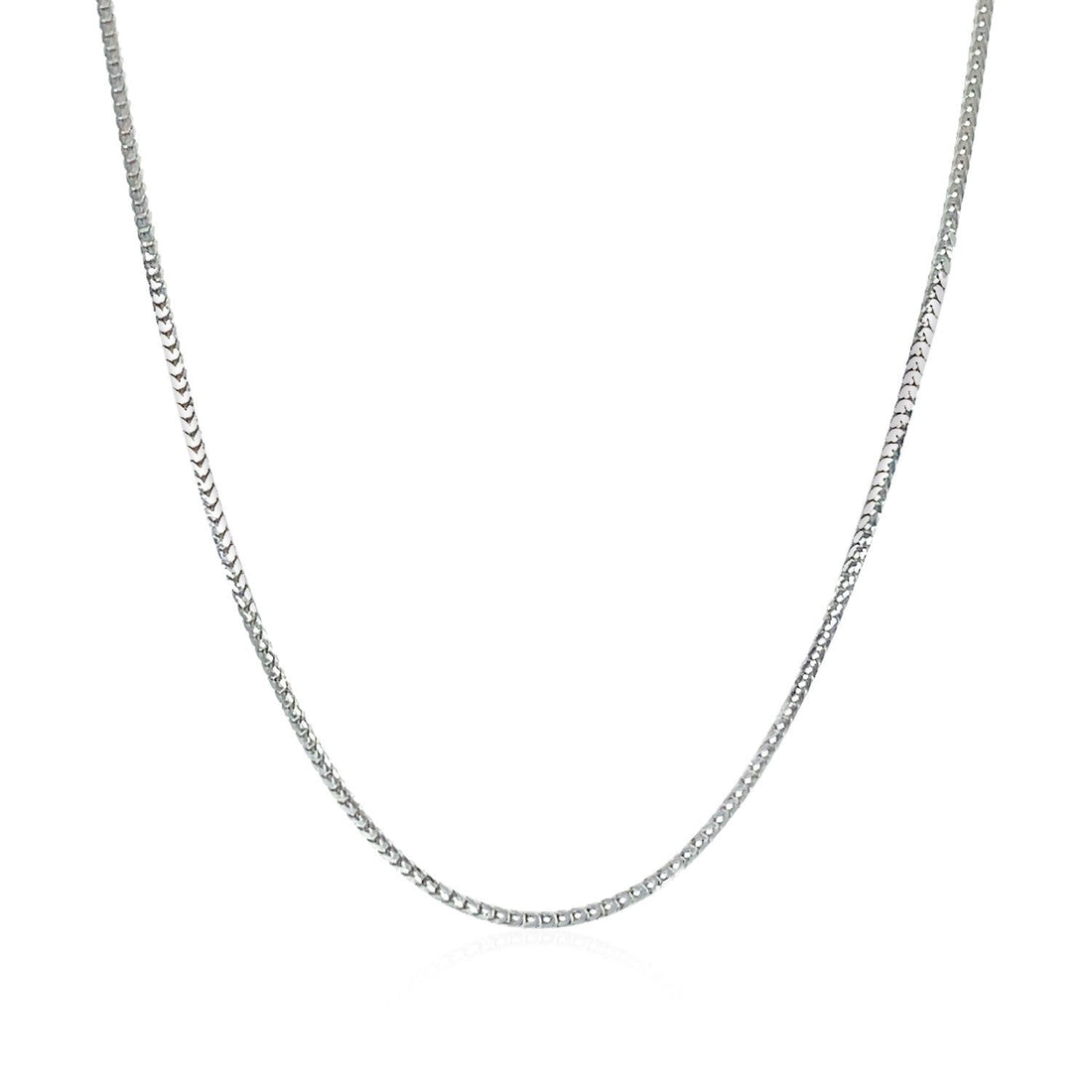 14k White Gold Franco Chain 0.9mm by Bids.com
