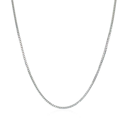 14k White Gold Franco Chain 0.9mm by Bids.com