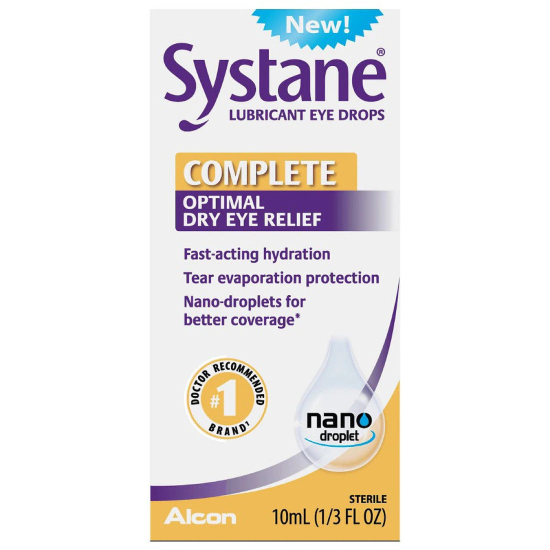 Systane Complete Lubricant Eye Drops 0.33 Fl Oz 