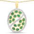2.24 Carat Genuine Emerald .925 Sterling Silver Pendant by Bids.com