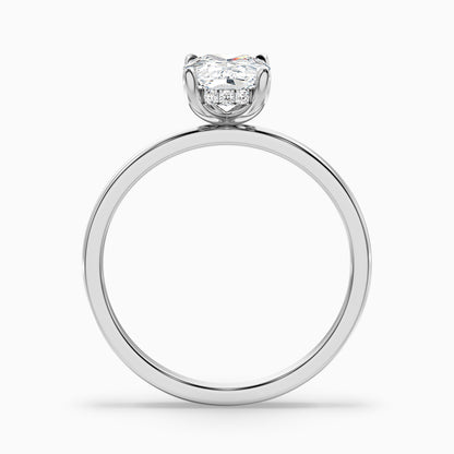Lynda 2.5 Carat Elongated Cushion Cut Hidden Halo Lab Grown Diamond Ring in 18k Yellow Gold