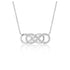 Double Infinity Diamond Pendant in 14k White Gold by Bids.com