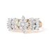 10K Yellow Gold 1.00 Cttw Diamond Starburst Ring Band (H-I Color, I1-I2 Clarity) - Ring Size 7 by Bids.com