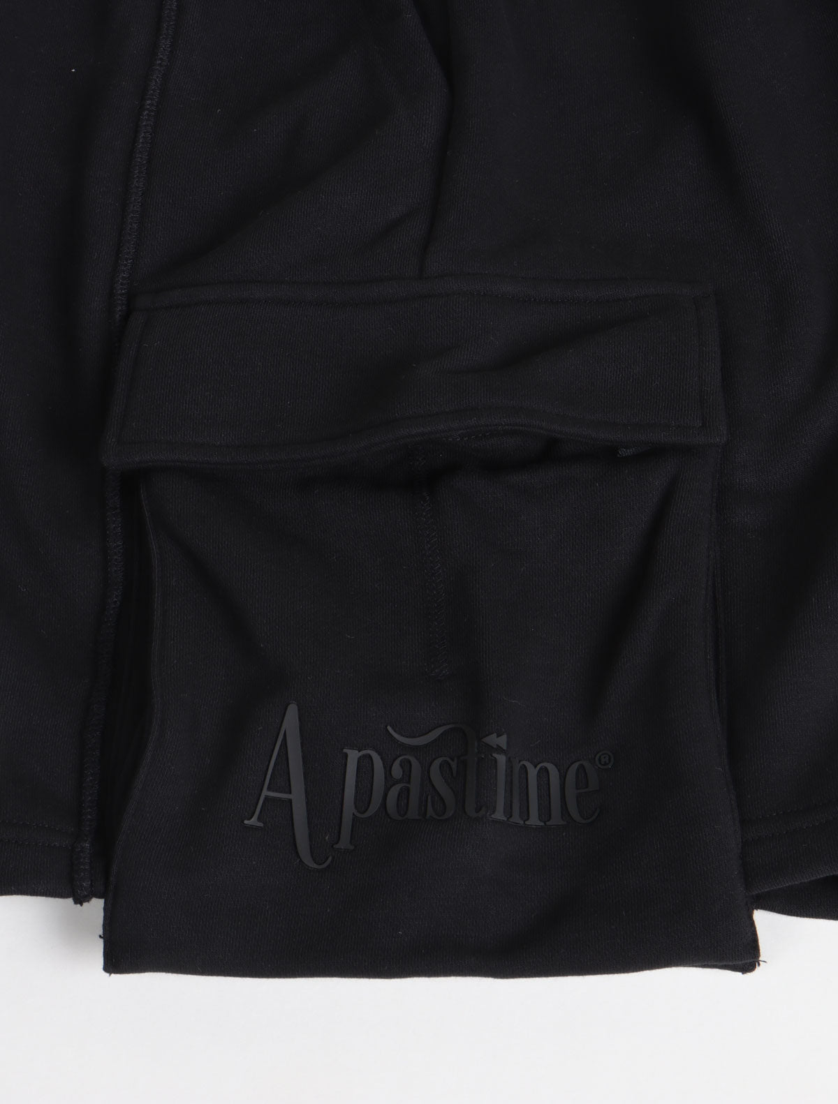 Apastime Vacation in Portugal French Terry Belted Shorts - Black by Denim Exchange
