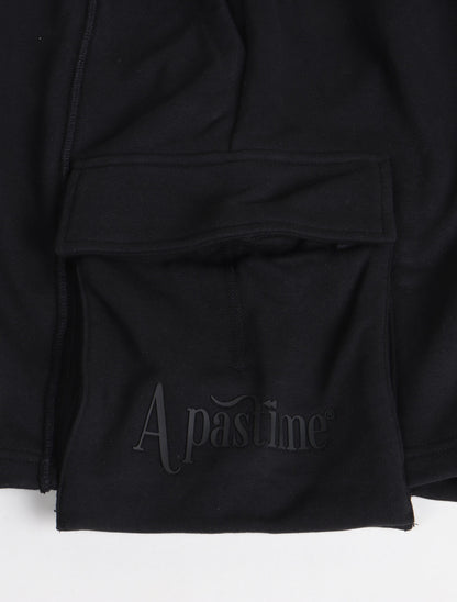 Apastime Vacation in Portugal French Terry Belted Shorts - Black by Denim Exchange