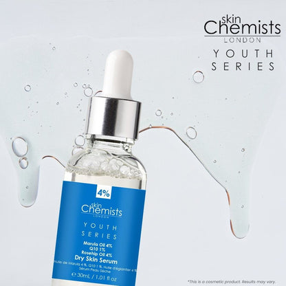 Dry Skin Serum Marulua Oil 4%, Q10 1%, Rosehip Oil 4% 30ml by skinChemists US