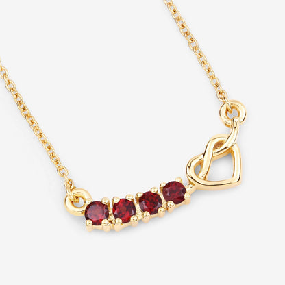 0.32 Carat Genuine Garnet .925 Sterling Silver Necklace by Bids.com