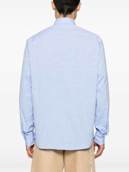 Valentino Garavani Men `Vlogo Signature` Long Sleeve Oxford Shirt by Luosophy