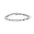 14K White Gold 2.0 Cttw Baguette and Princess-Cut Diamond Tennis Bracelet (H-I Color, SI1-SI2 Clarity) - 7" by Bids.com