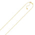 10k Yellow Gold Adjustable Cable Chain 0.9mm  DestGlow