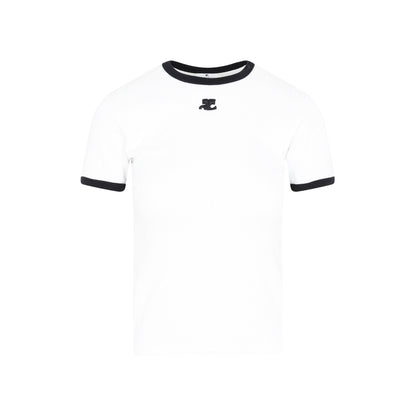 Courreges Bumpy Contrast T-Shirt Reedition Women by Luosophy