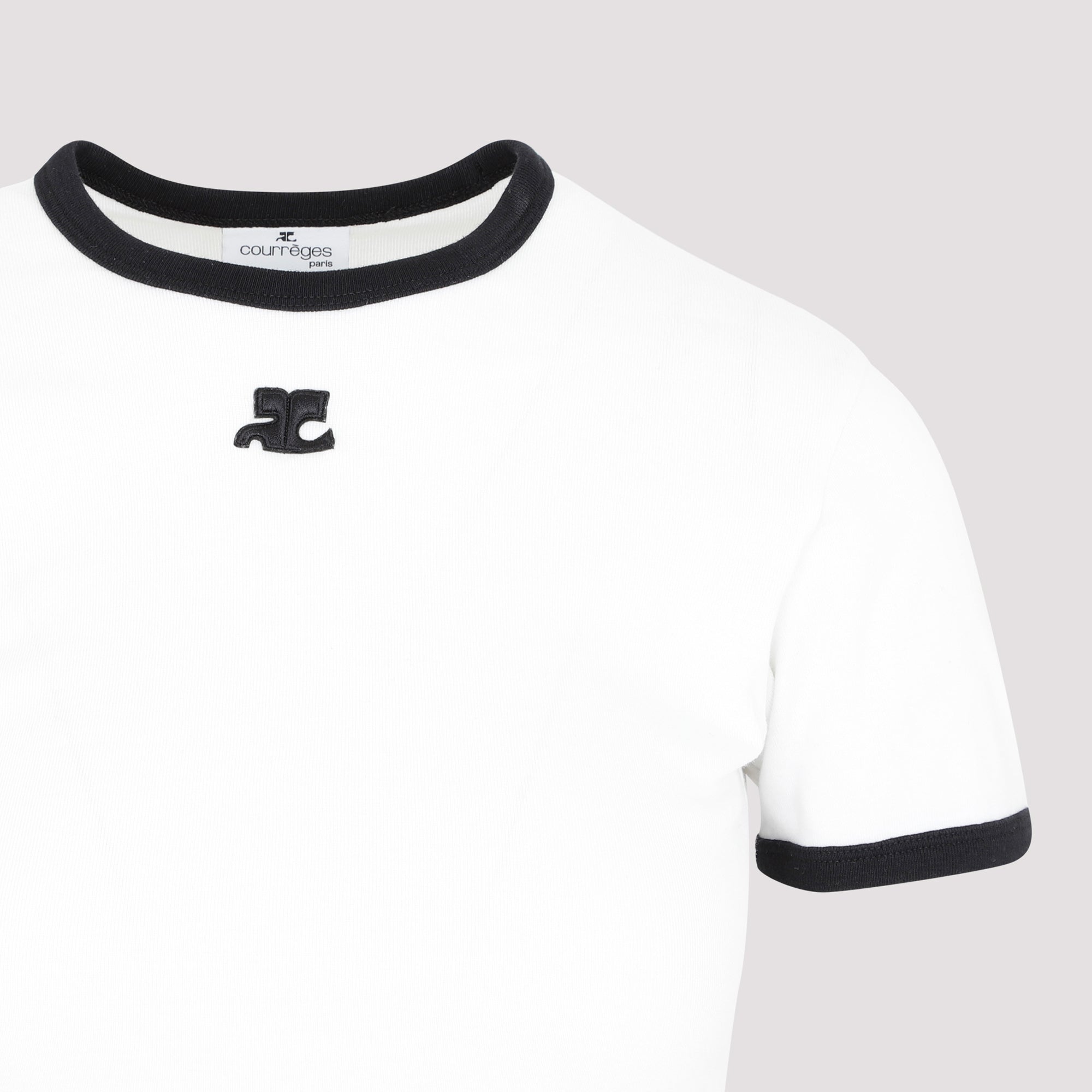 Courreges Bumpy Contrast T-Shirt Reedition Women by Luosophy