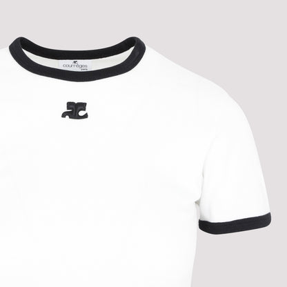 Courreges Bumpy Contrast T-Shirt Reedition Women by Luosophy