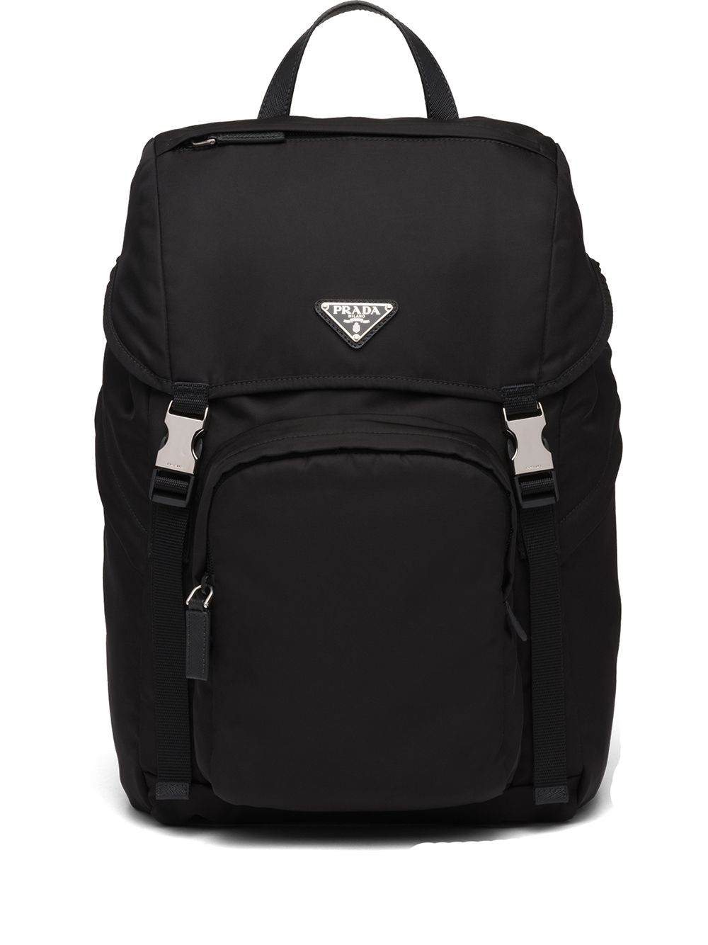Prada Men Re-Nylon And Saffiano Leather Backpack by Luosophy