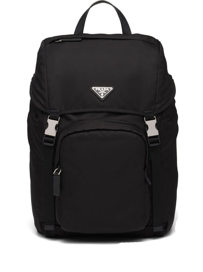 Prada Men Re-Nylon And Saffiano Leather Backpack by Luosophy