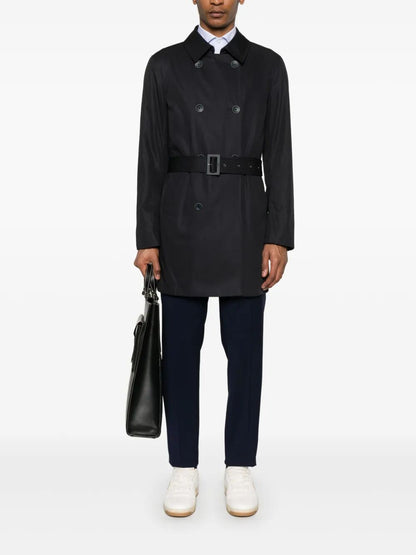 Herno Men Double-Breasted Trench Coat In Dean by Luosophy