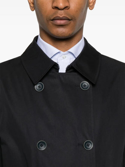 Herno Men Double-Breasted Trench Coat In Dean by Luosophy