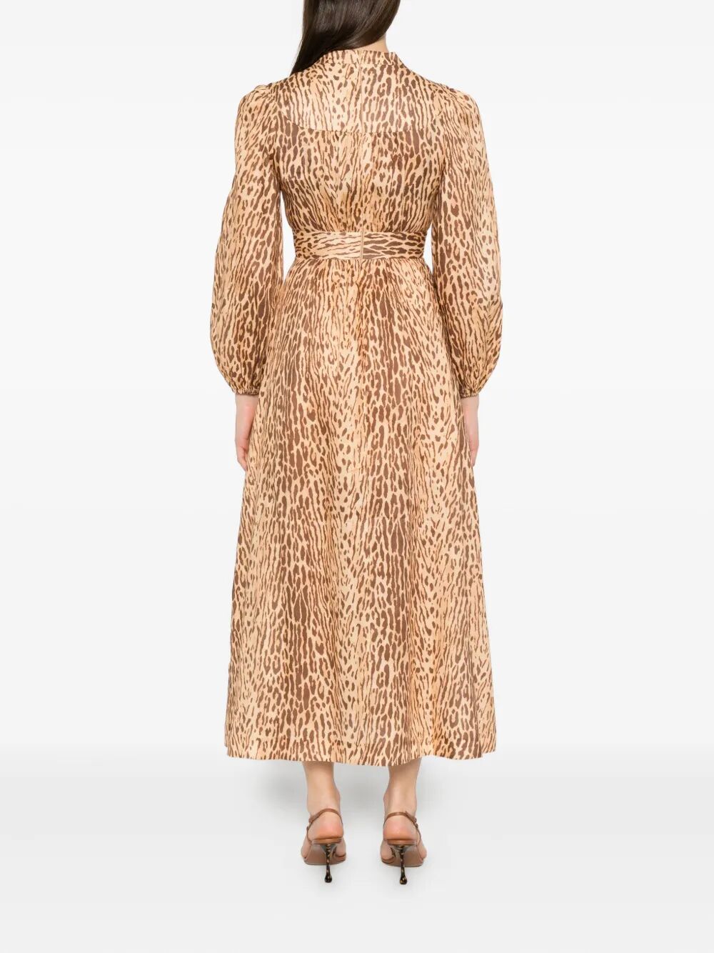 Zimmermann Women Cascadian Plunge Midi Dress  DestGlow