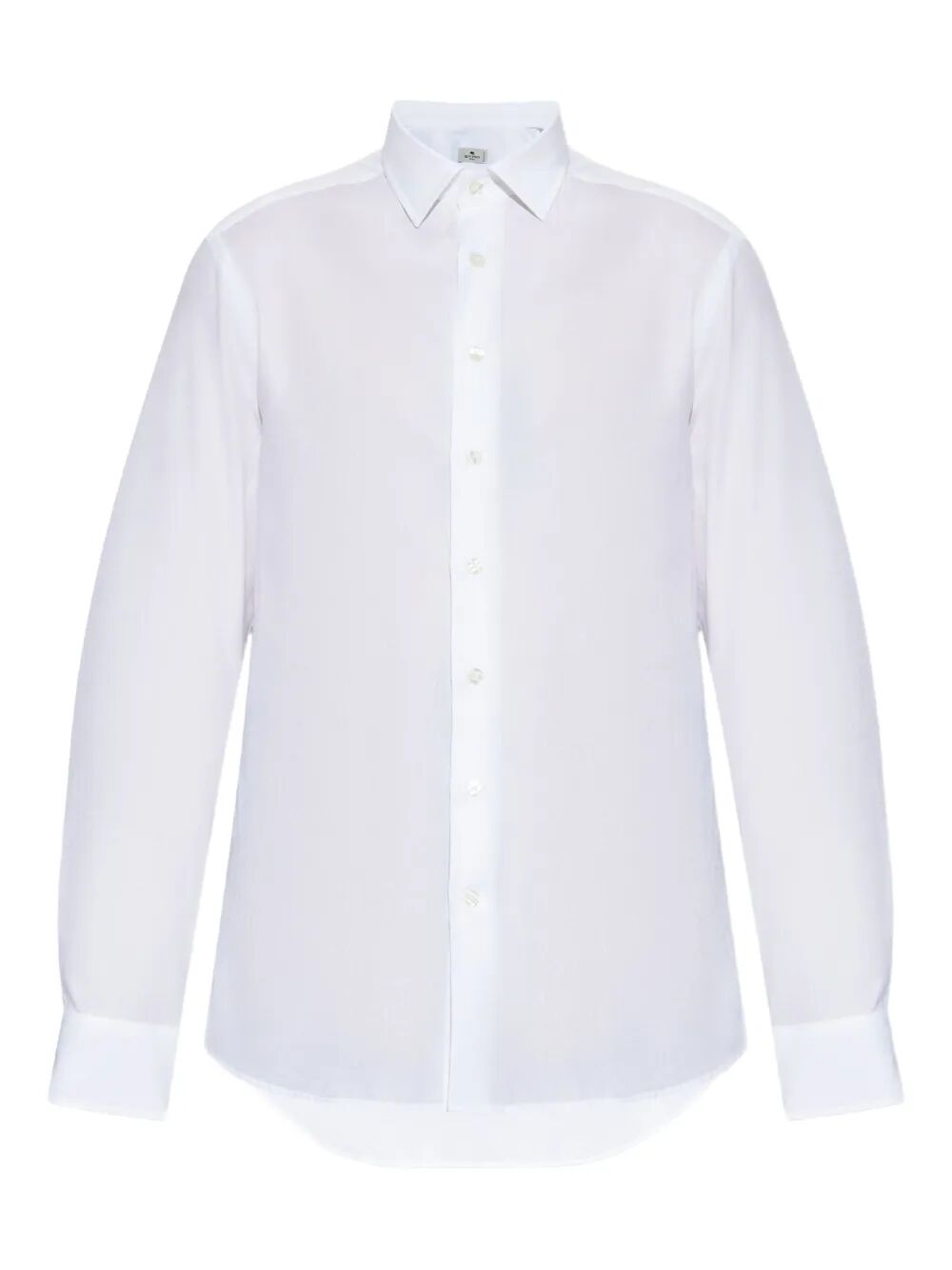 Etro Men Cotton Jacquard Shirt With Gecko Motif by Luosophy