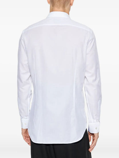 Etro Men Cotton Jacquard Shirt With Gecko Motif by Luosophy