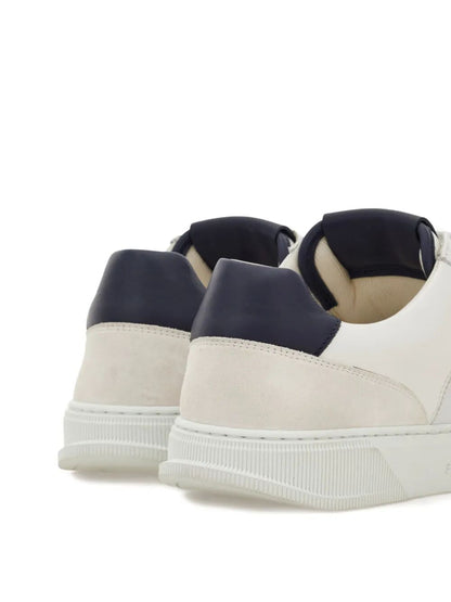 Ferragamo Men Alaska Leather And Suede Sneaker With Gancini Detail by Luosophy