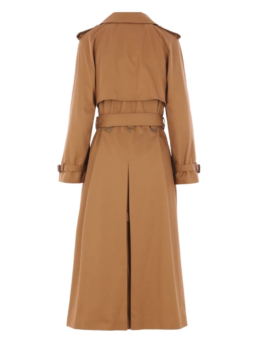 Chloe Women Cotton Gabardine Belted Long Trench Coat by Luosophy