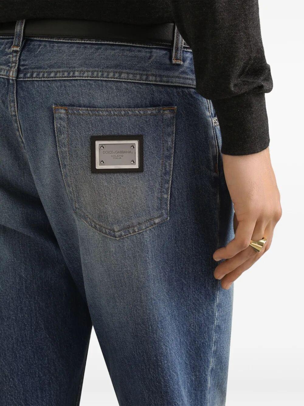 Dolce &amp; Gabbana Men Tapered Jeans