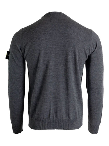 Stone Island Men Lightweight Wool Crew Neck Pullover by Luosophy
