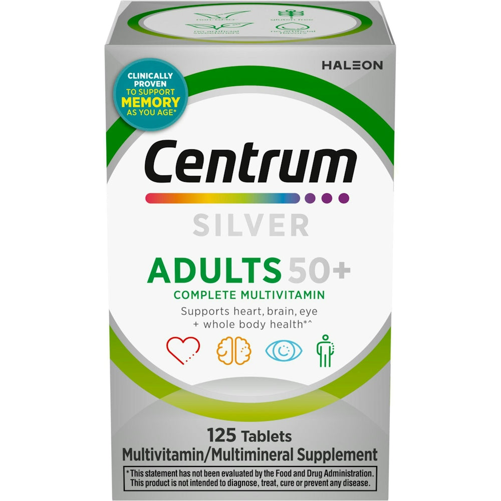 Centrum® Silver® Multivitamin for Adults 50 Plus – 125 Tablets by Pasteur Pharmacy