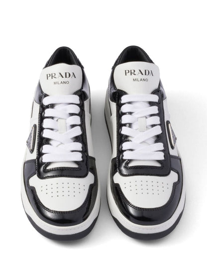 Prada Women Downtown Leather Sneakers by Luosophy