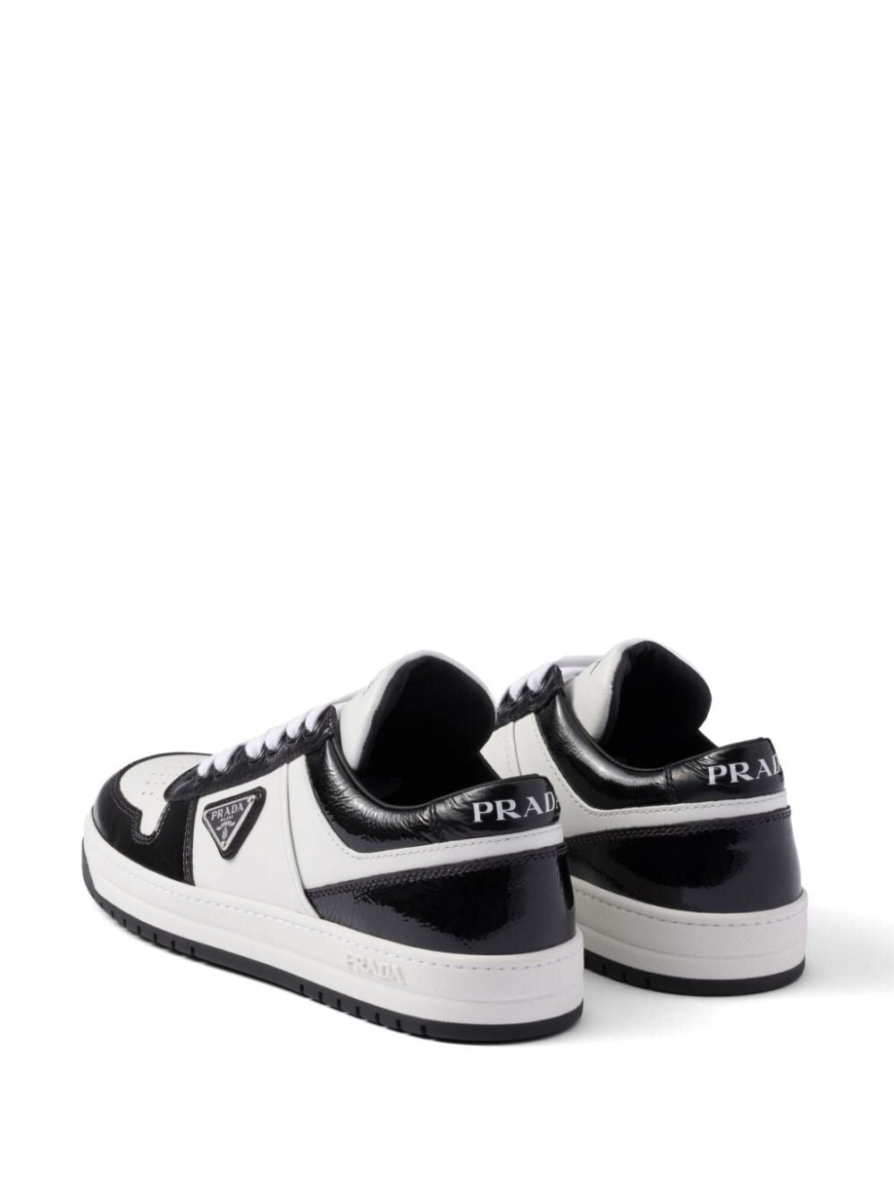 Prada Women Downtown Leather Sneakers by Luosophy