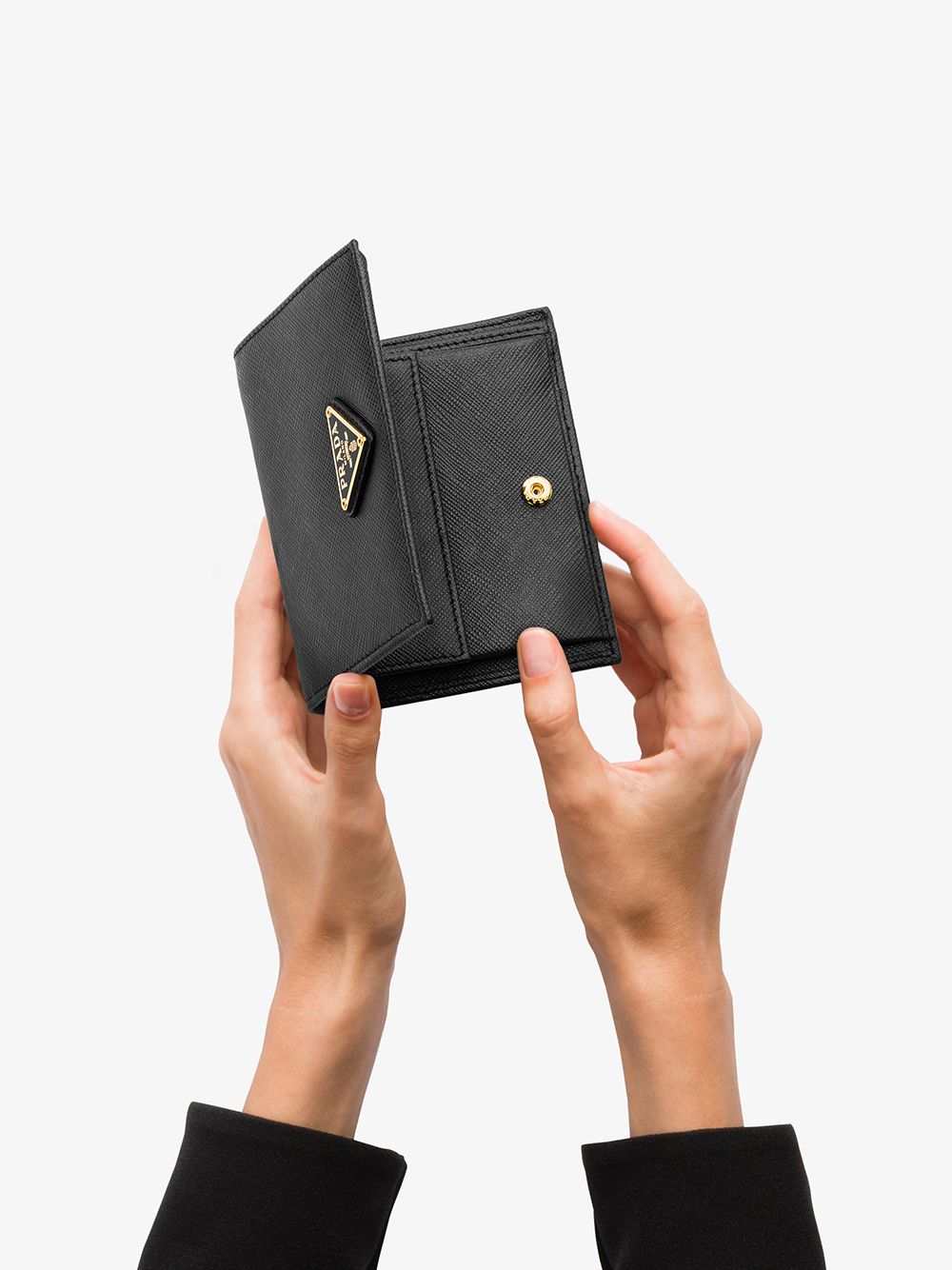 Prada Women Small Saffiano Leather Wallet by Luosophy