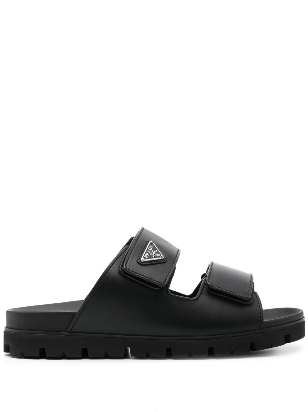 Prada Men Leather Strap Sandals by Luosophy