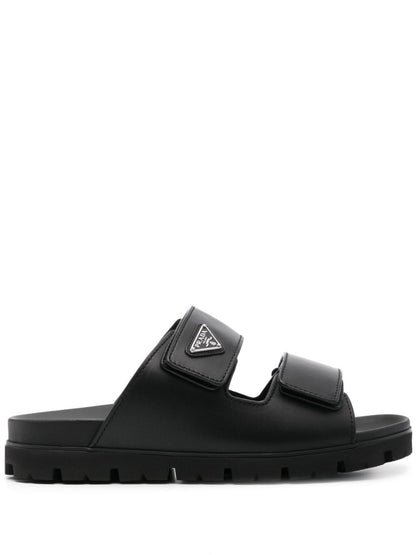 Prada Men Leather Strap Sandals by Luosophy