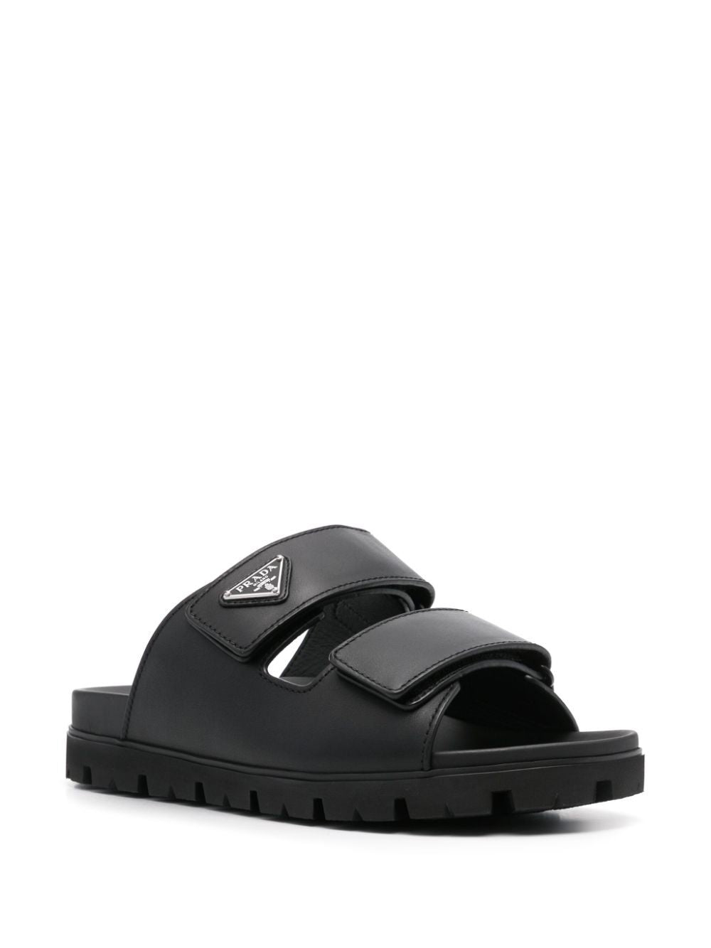 Prada Men Leather Strap Sandals by Luosophy