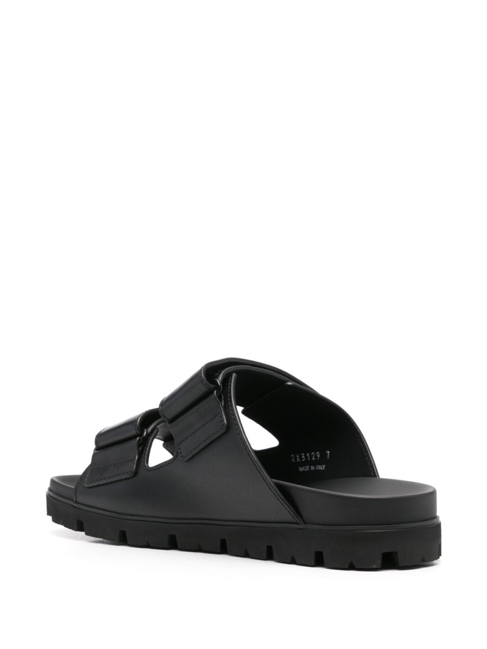 Prada Men Leather Strap Sandals by Luosophy