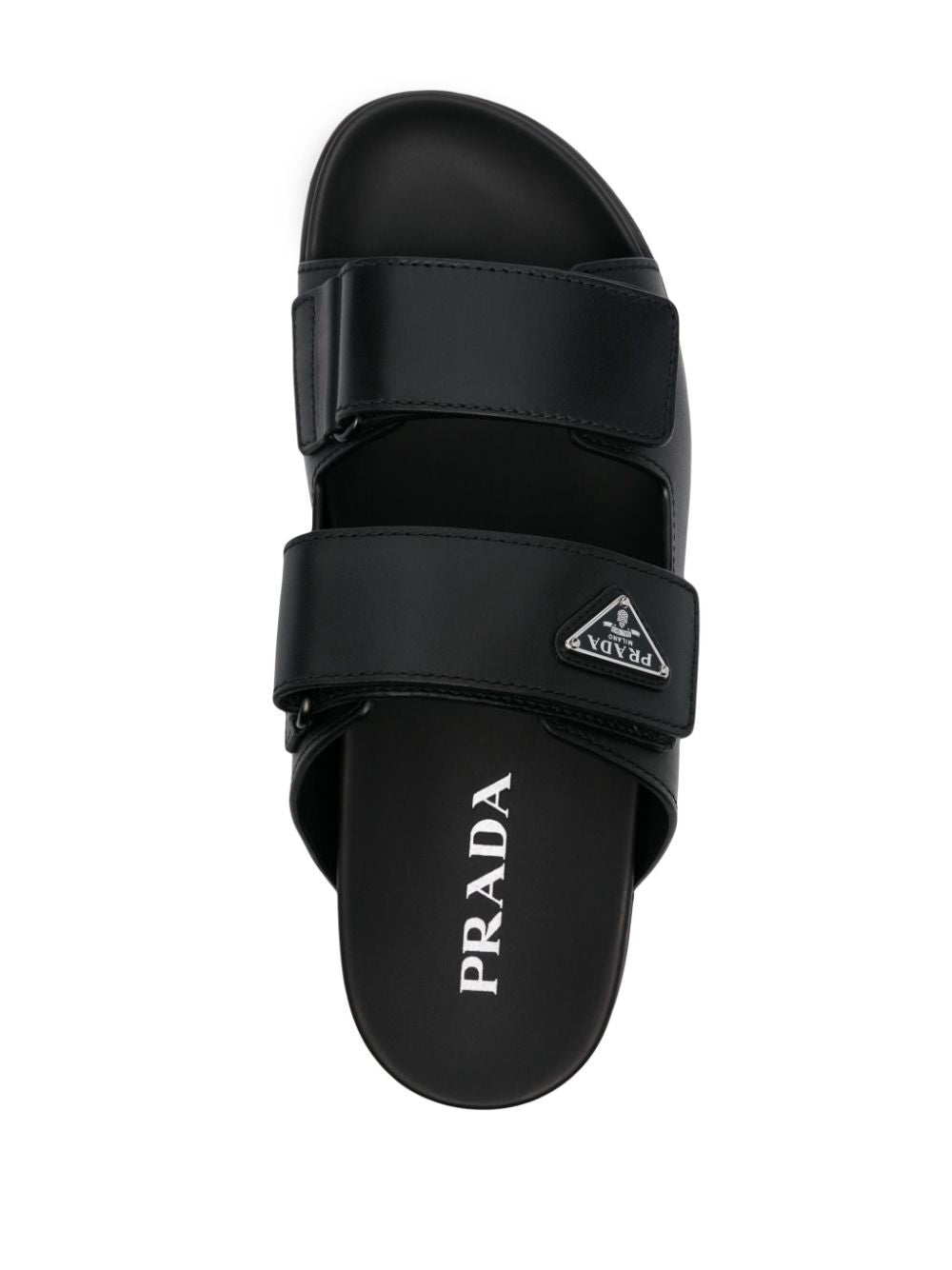 Prada Men Leather Strap Sandals by Luosophy