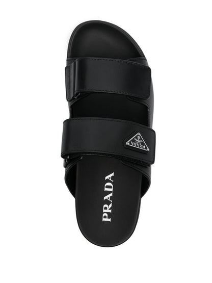 Prada Men Leather Strap Sandals by Luosophy