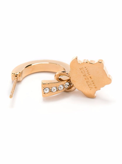 Versace Women Crystal La Medusa Hoop Earrings by Luosophy