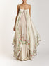 Spring Summer Women Clothing Strap Tube Top Printed Wide Hem Loose Dress Maxi Dress by Ragazza