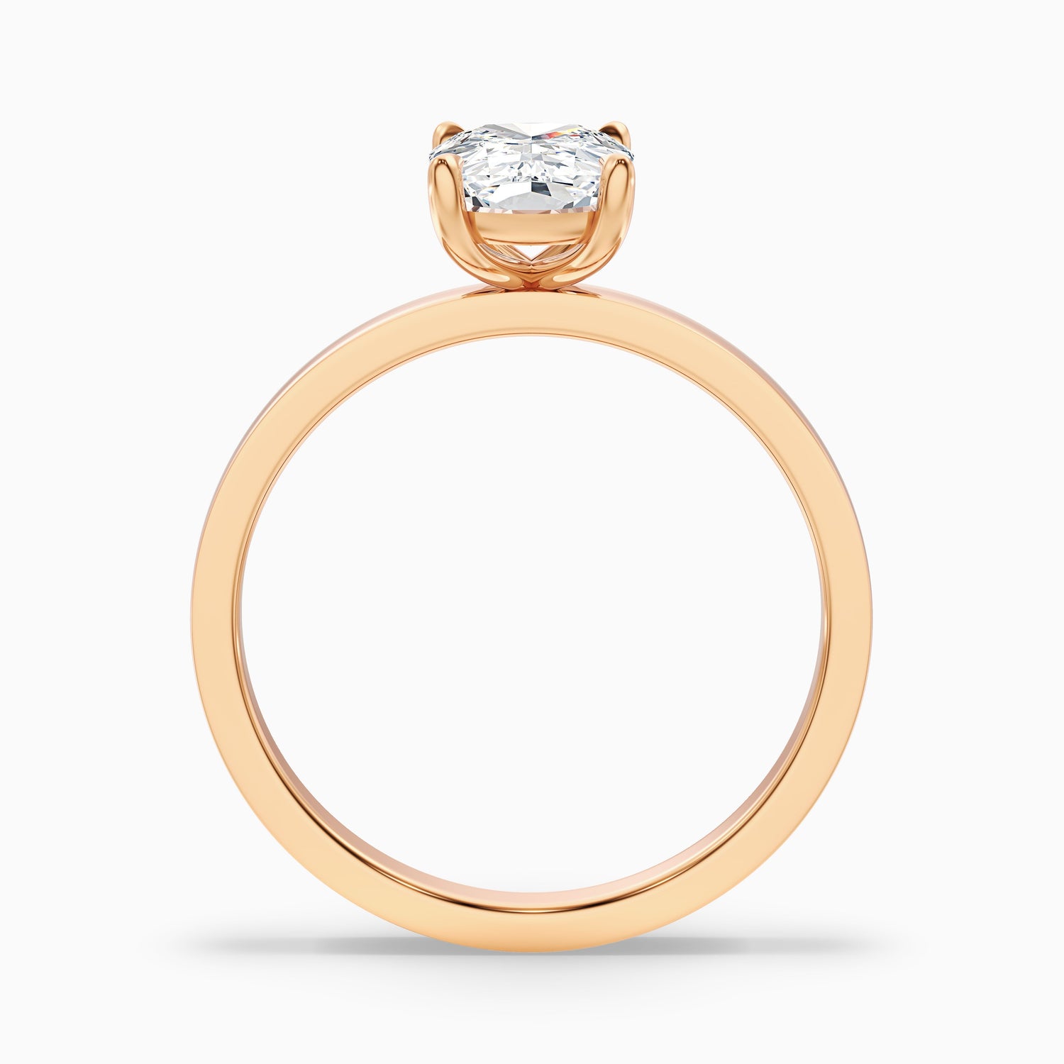 Aimee 2 Carat Elongated Cushion Cut Solitaire Lab Grown Diamond Ring in 925 Sterling Silver