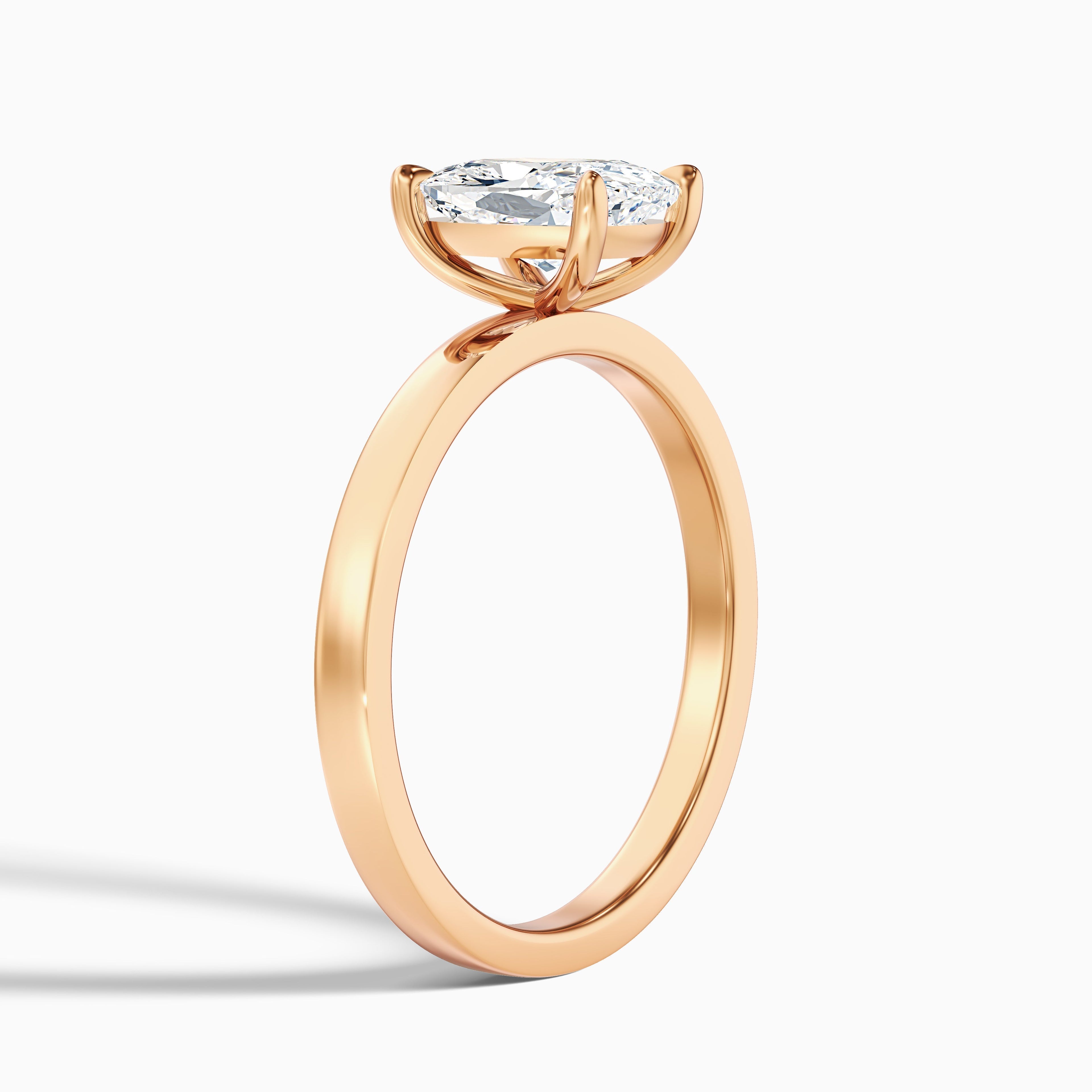 Aimee 4.5 Carat Elongated Cushion Cut Solitaire Lab Grown Diamond Ring in 925 Sterling Silver