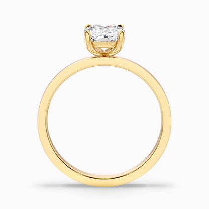 Aimee 2 Carat Elongated Cushion Cut Solitaire Lab Grown Diamond Ring in 925 Sterling Silver