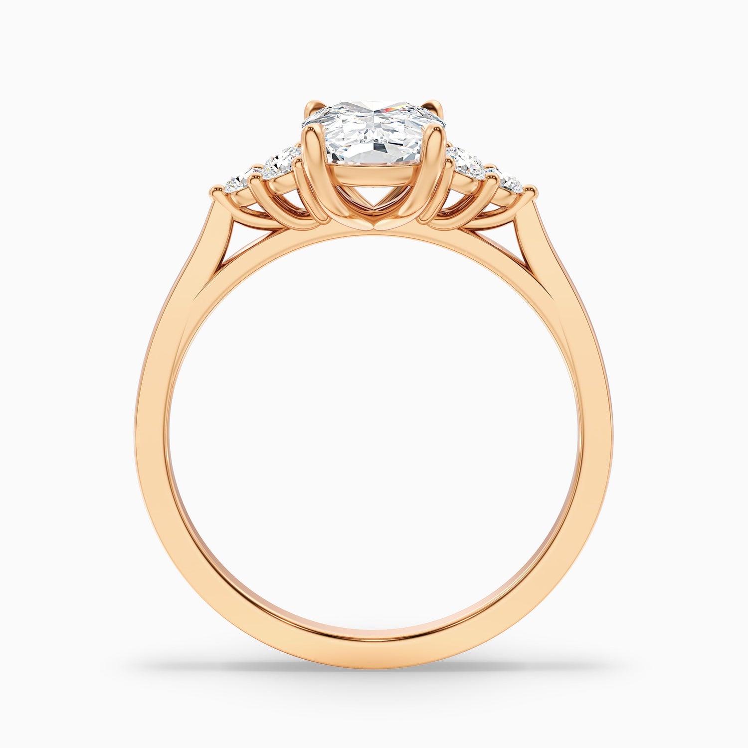 Kiera 1.5 Carat Elongated Cushion Cut Vintage Inspired Lab Grown Diamond Ring in 925 Sterling Silver