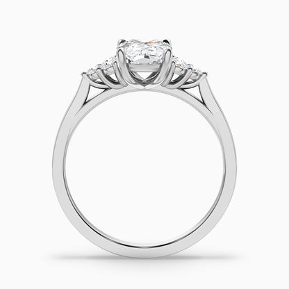 Kiera 2.5 Carat Elongated Cushion Cut Vintage Inspired Lab Grown Diamond Ring in 18k Rose Gold