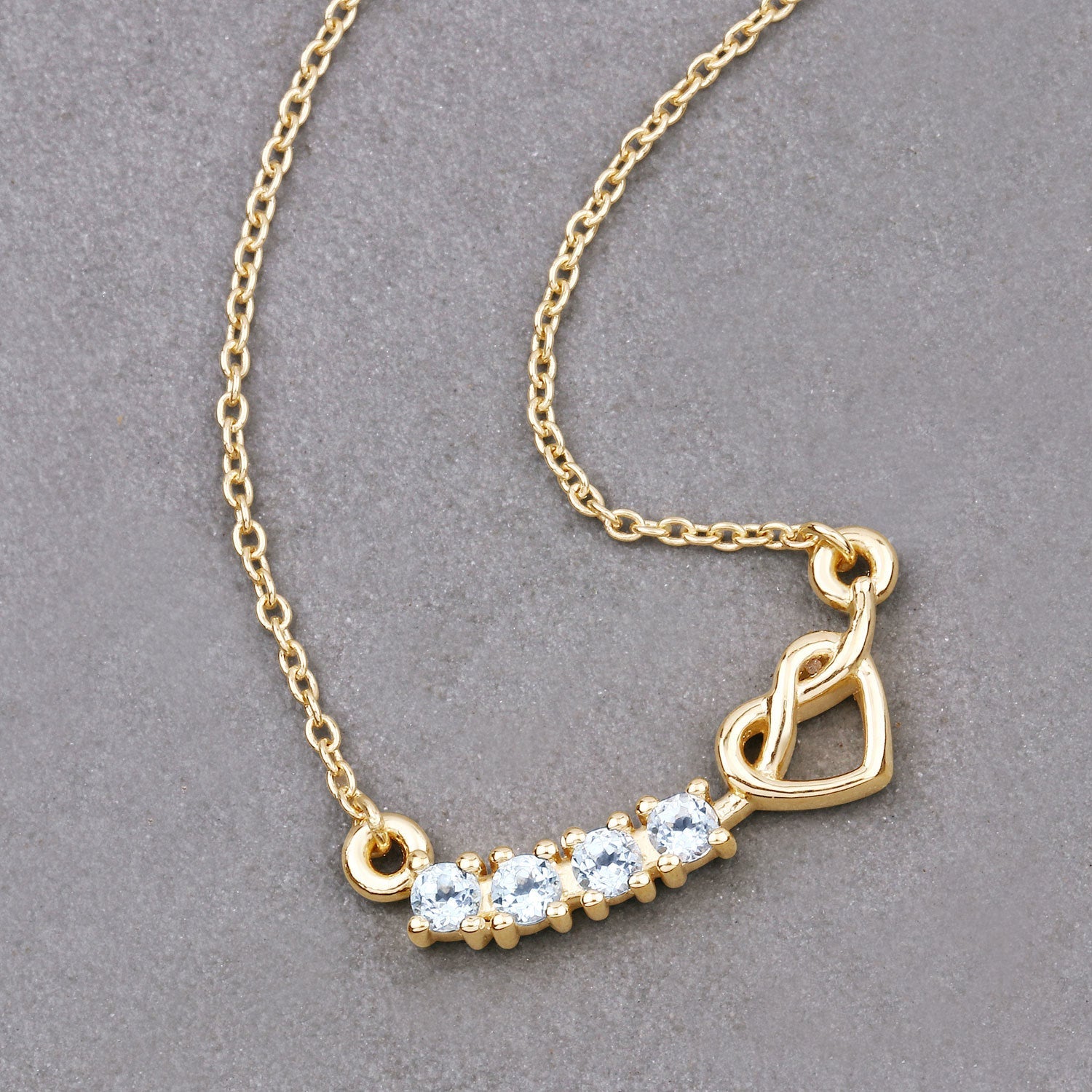 0.24 Carat Genuine Aquamarine .925 Sterling Silver Necklace by Bids.com