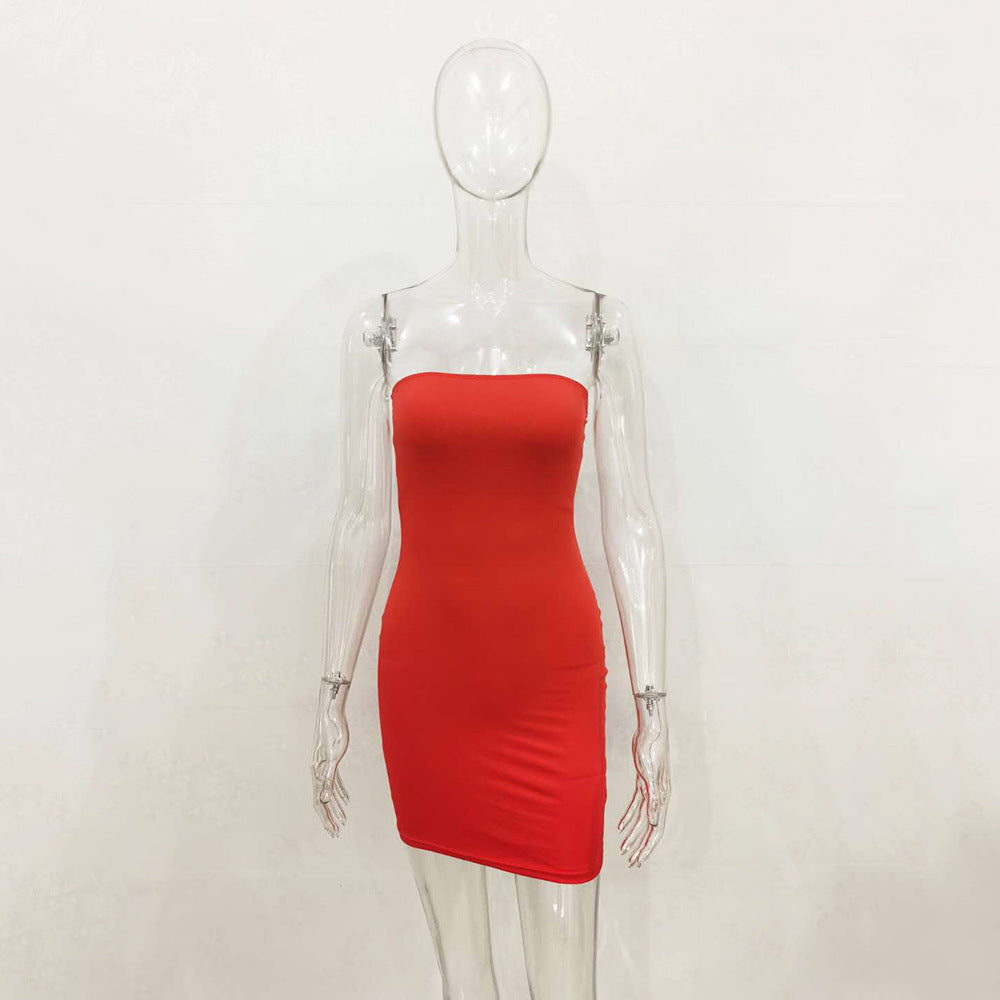 Spring Summer off-Neck Sheath Sexy All-Match Nightclub Dress Women Clothing by Ragazza