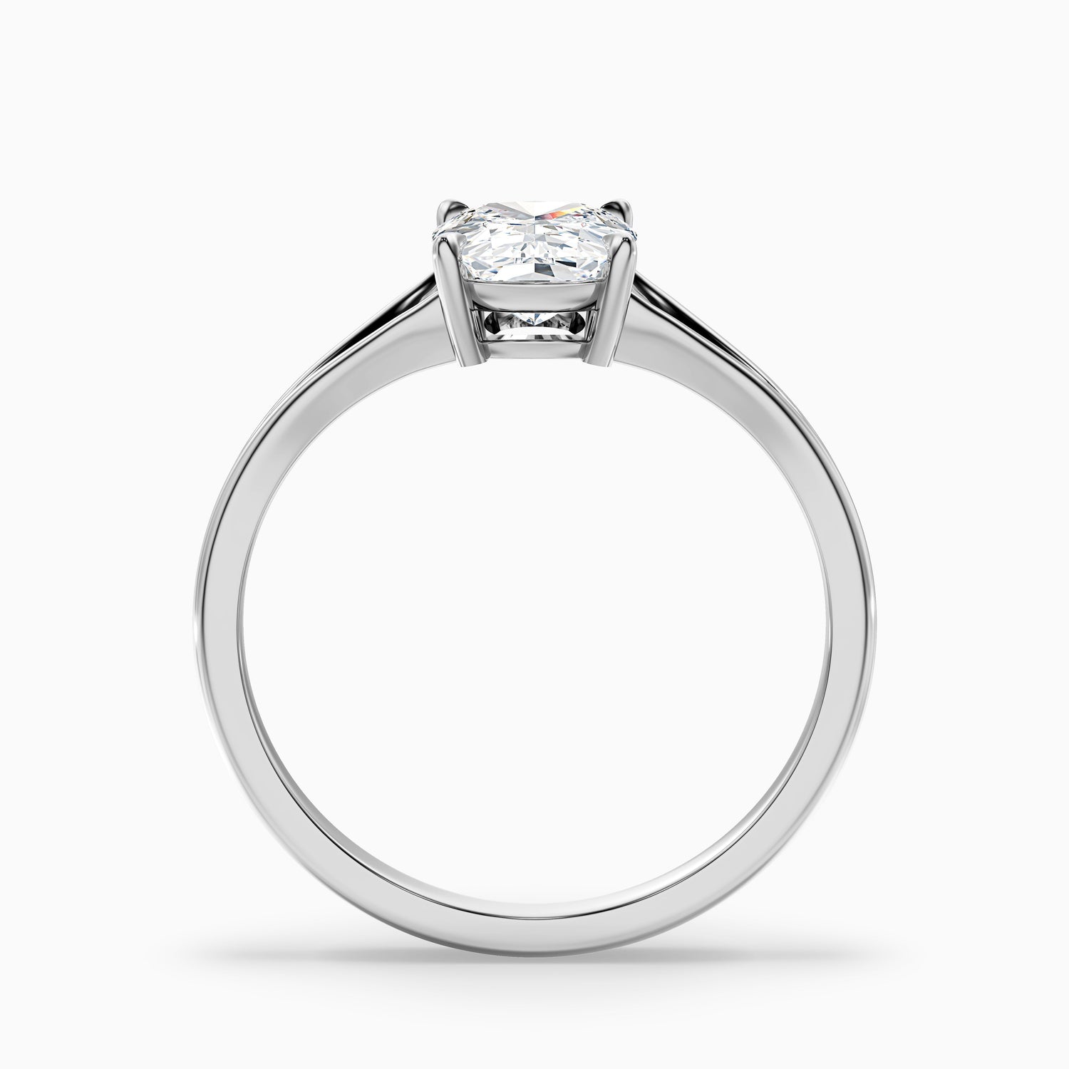 Maren 1.5 Carat Elongated Cushion Cut Split Shank Moissanite Diamond Ring in 18k Rose Gold