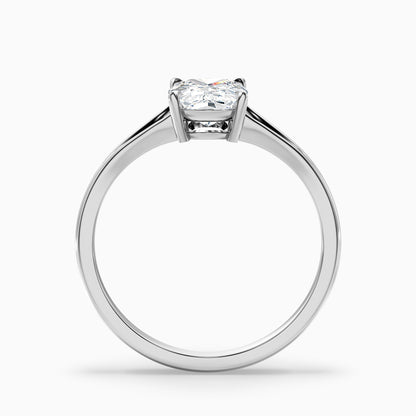 Maren 1.5 Carat Elongated Cushion Cut Split Shank Moissanite Diamond Ring in 18k White Gold