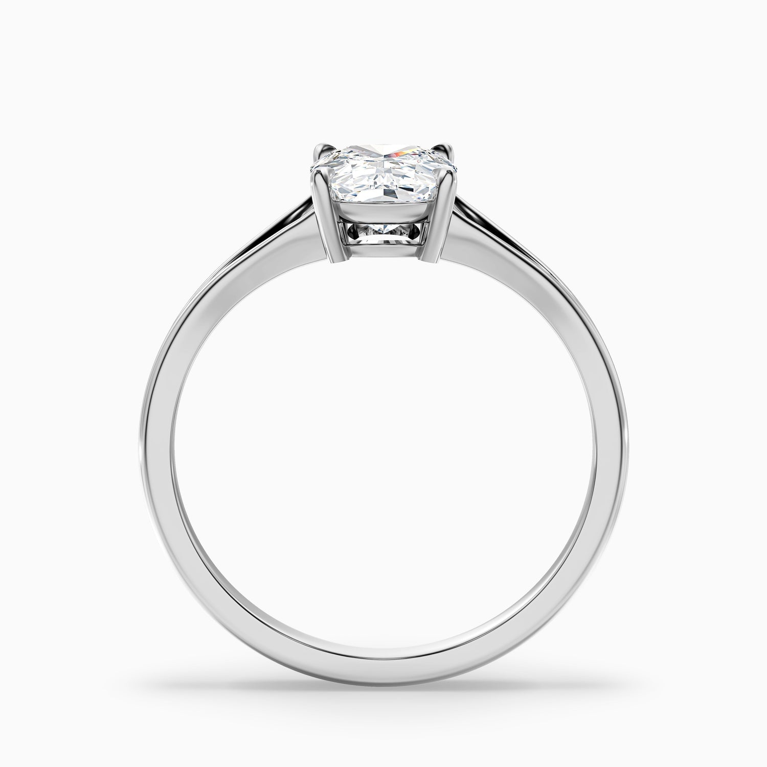 Maren 1.5 Carat Elongated Cushion Cut Split Shank Lab Grown Diamond Ring in 925 Sterling Silver